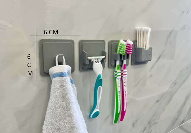 Wall-Mounted Multi-Purpose Bathroom Holder Set