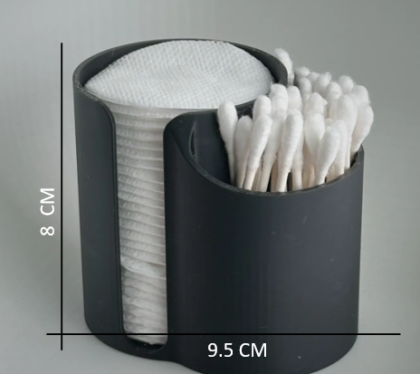 Cotton Pad & Cotton Swab Organizer