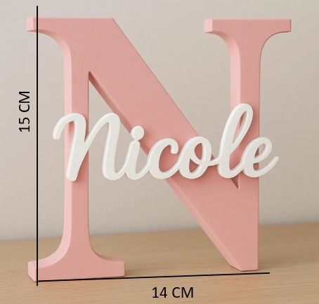 Custom Name Initial Letter Decorative Showpiece